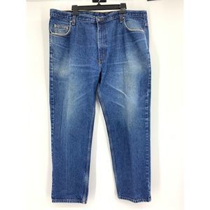 Mens Members Mark Jeans Size 42 x 30 1098 100% Cotton Heavy Weight Denim